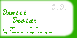 daniel drotar business card
